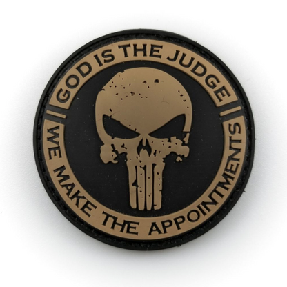 TACTICAL INNOVATIONS: "God is the Judge, We Make the Appointments" PVC Morale Patch