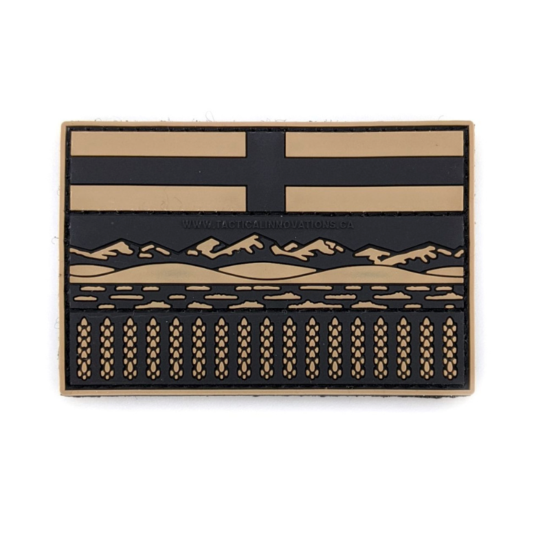 TACTICAL INNOVATIONS: Alberta Provincial Flag PVC Patch – Multicolour Collection