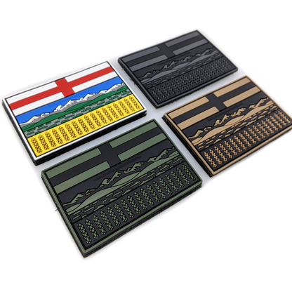 TACTICAL INNOVATIONS: Alberta Provincial Flag PVC Patch – Multicolour Collection