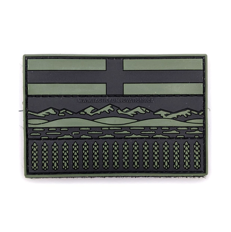 TACTICAL INNOVATIONS: Alberta Provincial Flag PVC Patch – Multicolour Collection