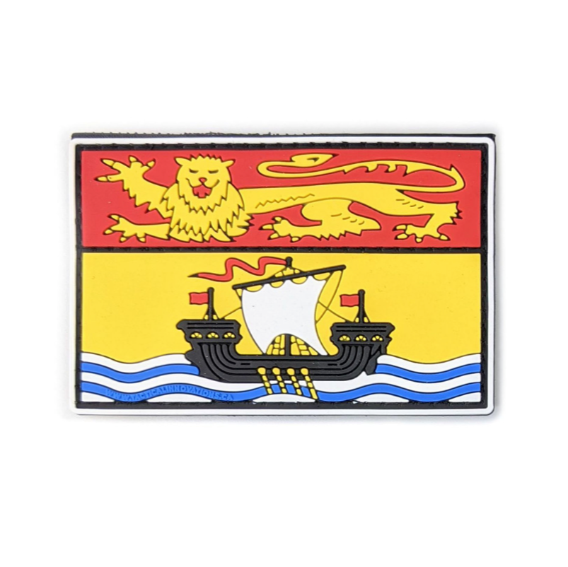 TACTICAL INNOVATIONS: New Brunswick Provincial Flag PVC Patch – Multicolour Collection