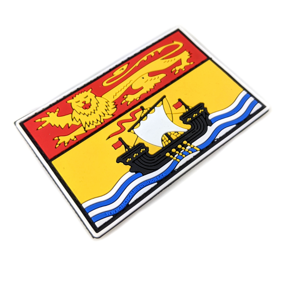 TACTICAL INNOVATIONS: New Brunswick Provincial Flag PVC Patch – Multicolour Collection