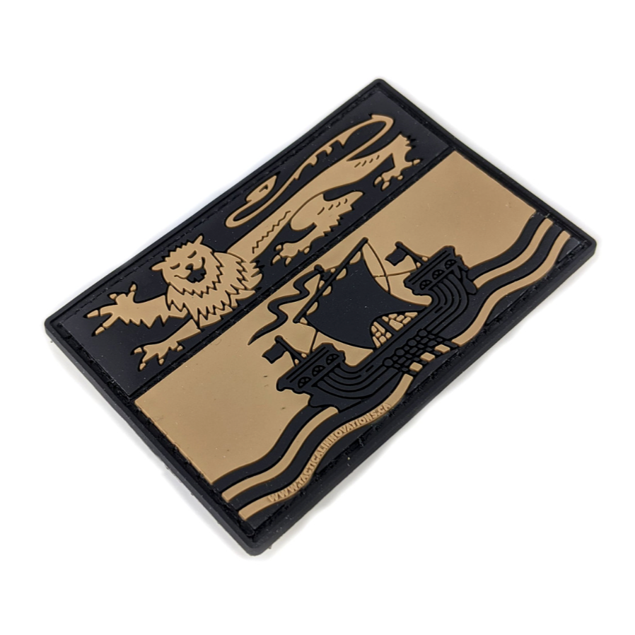 TACTICAL INNOVATIONS: New Brunswick Provincial Flag PVC Patch – Multicolour Collection