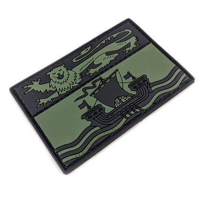 TACTICAL INNOVATIONS: New Brunswick Provincial Flag PVC Patch – Multicolour Collection