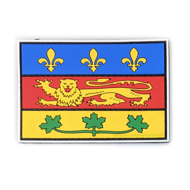 TACTICAL INNOVATIONS: Quebec Provincial Flag PVC Patch – Multicolour Collection
