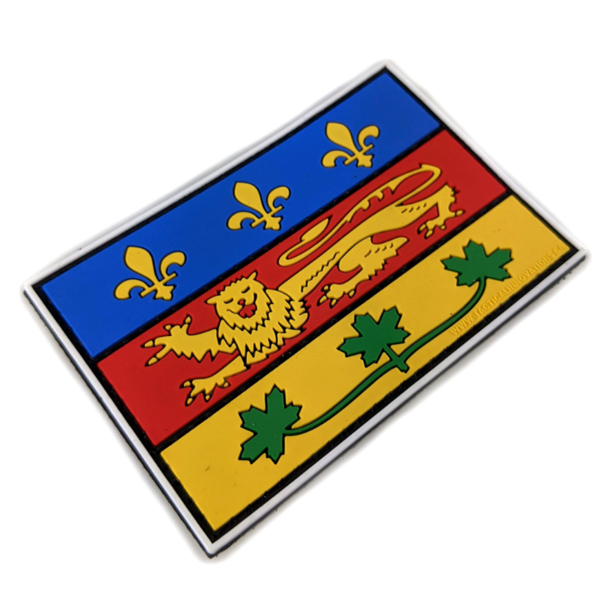 TACTICAL INNOVATIONS: Quebec Provincial Flag PVC Patch – Multicolour Collection