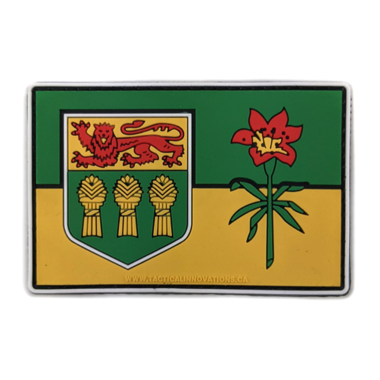 TACTICAL INNOVATIONS: Saskatchewan Provincial Flag PVC Patch – Multicolour Collection