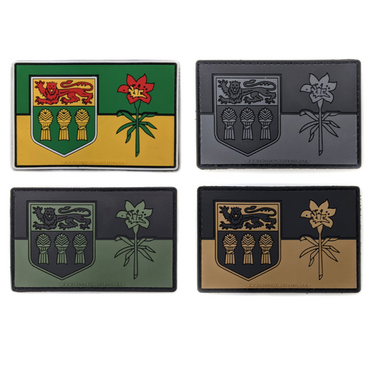 TACTICAL INNOVATIONS: Saskatchewan Provincial Flag PVC Patch – Multicolour Collection