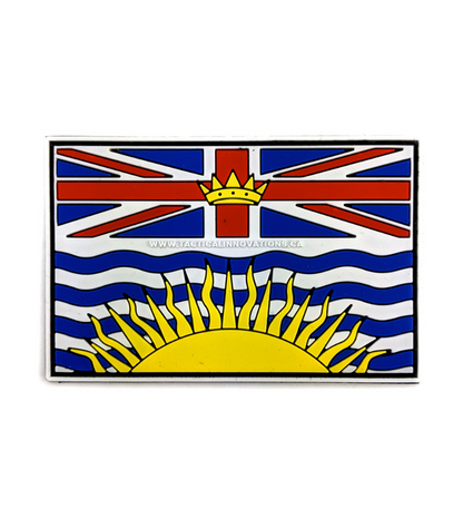 TACTICAL INNOVATIONS: British Columbia Provincial Flag PVC Patch – Multicolour Collection