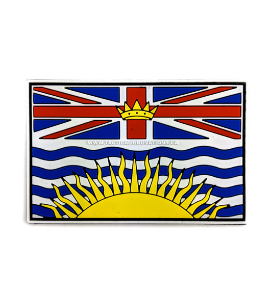 TACTICAL INNOVATIONS: British Columbia Provincial Flag PVC Patch – Multicolour Collection