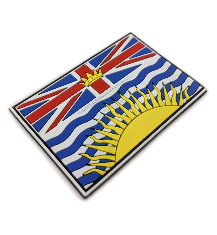 TACTICAL INNOVATIONS: British Columbia Provincial Flag PVC Patch – Multicolour Collection