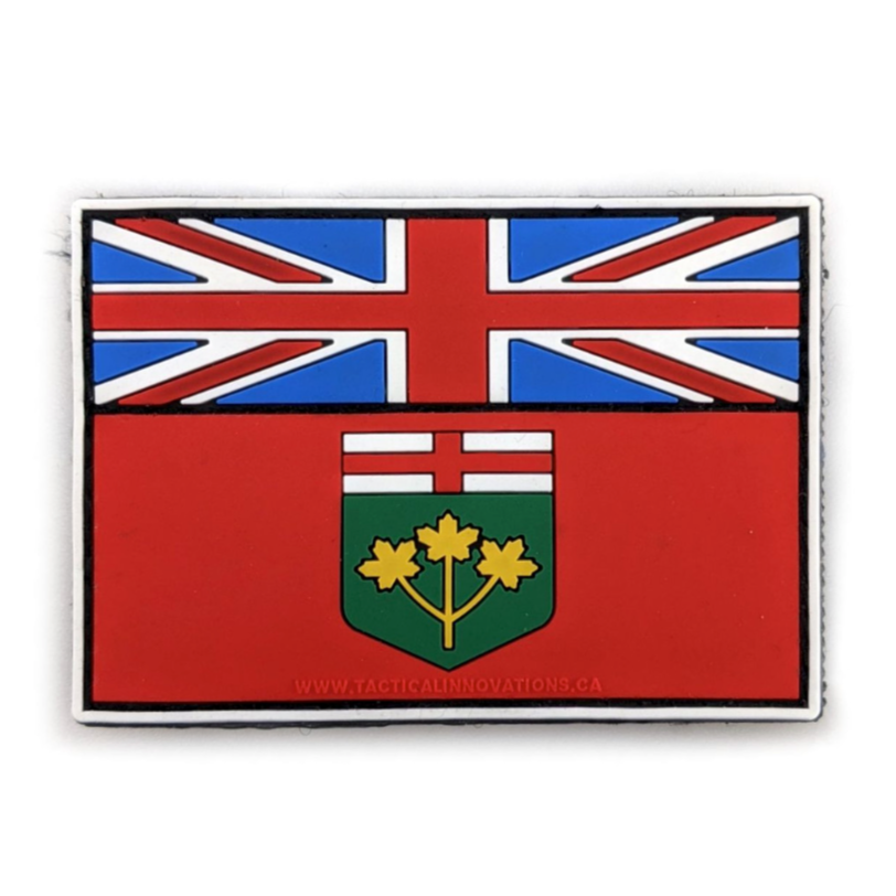 TACTICAL INNOVATIONS: Ontario Provincial Flag PVC Patch – Multicolour Collection