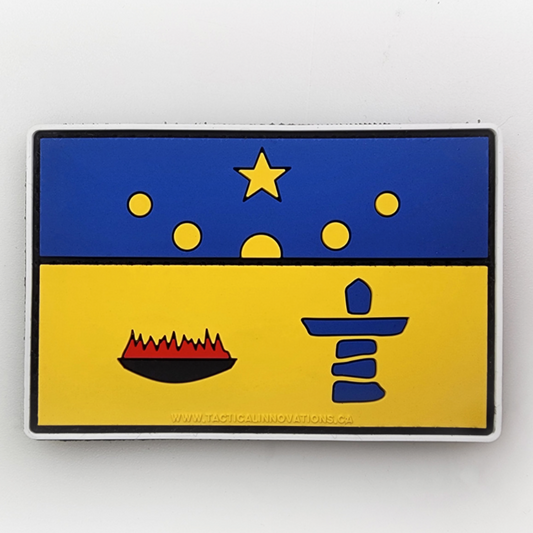 TACTICAL INNOVATIONS: Nunavut Territorial Flag PVC Patch – Multicolour Collection