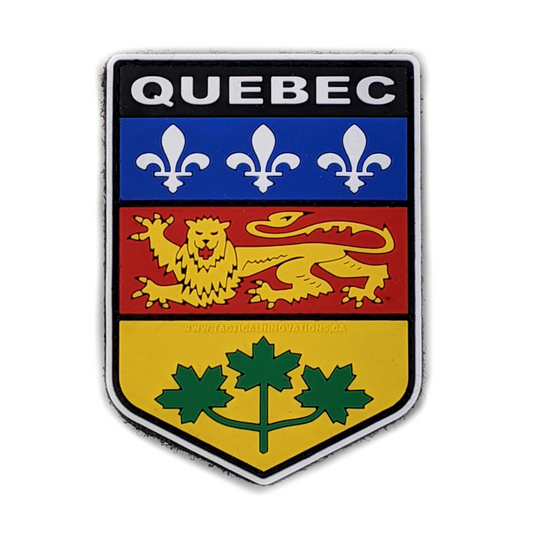 TACTICAL INNOVATIONS: Quebec Provincial Shield PVC Patch – Multicolour Collection