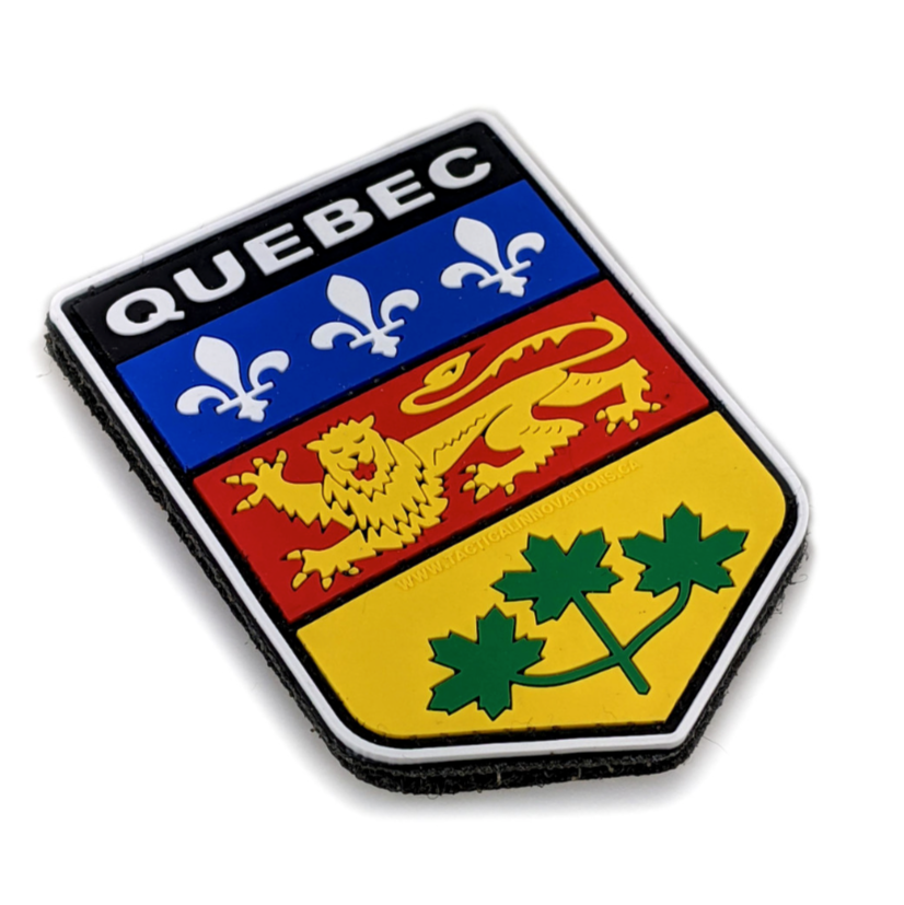 TACTICAL INNOVATIONS: Quebec Provincial Shield PVC Patch – Multicolour Collection