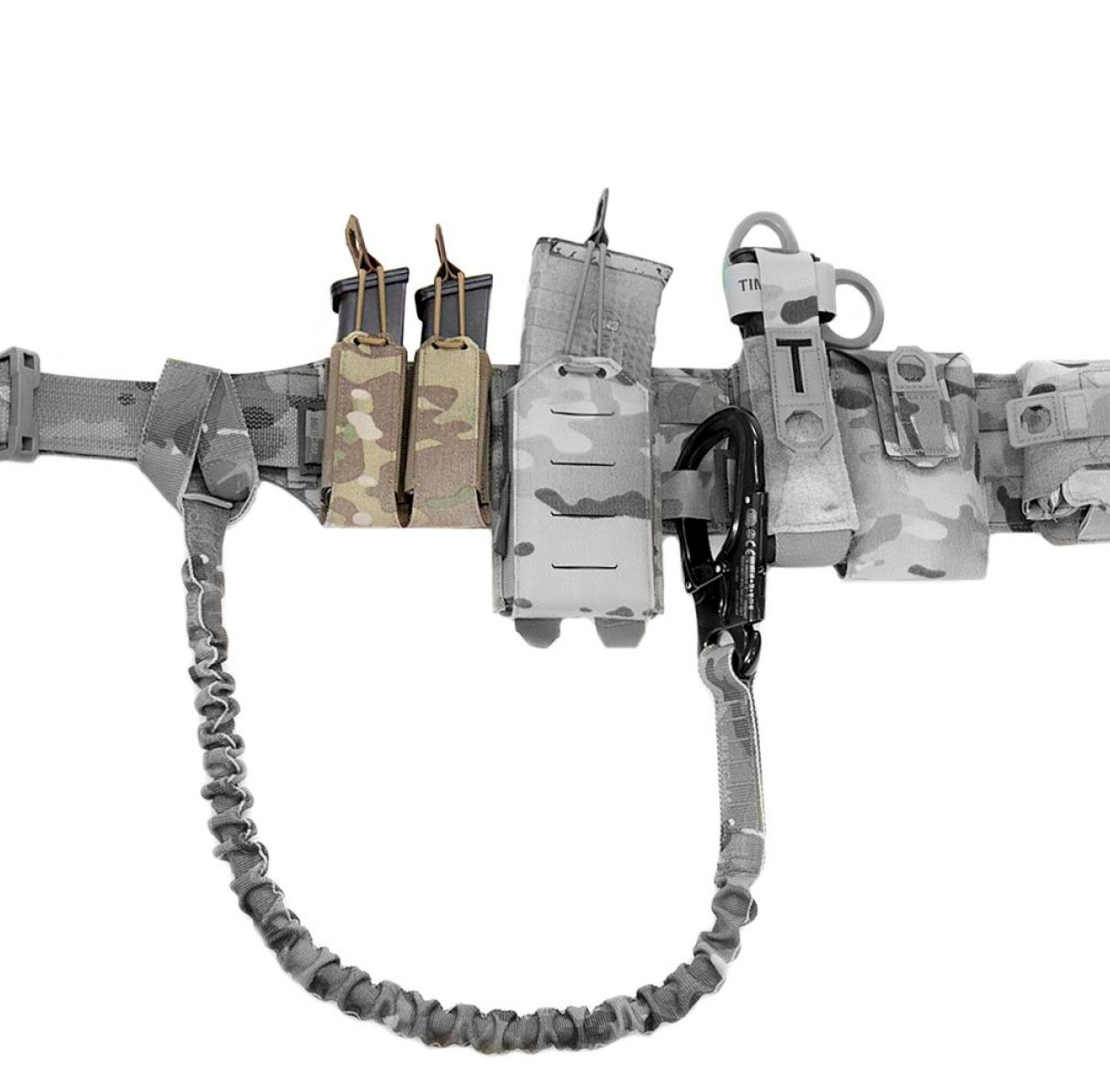 WARRIOR ASSAULT: Laser Cut Double Bungee Pistol Mag Pouch