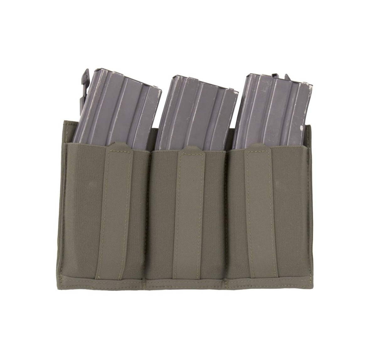 WARRIOR ASSAULT: Laser Cut Detachable Front Panel, Triple Bungee, Low Profile Elastic 5.56 Mag Pouch