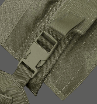 WARRIOR ASSAULT: DCS Special Forces Plate Carrier Combo, Base w/ Covered 5.56 M4 Mag Pouches, 2 Utility Pouches