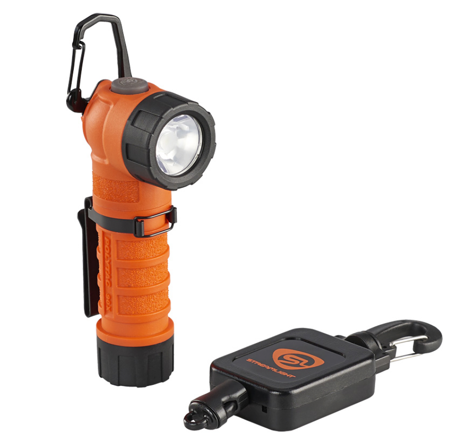 STREAMLIGHT: PolyTac-90 X Right Angle Flashlight, LED, CR123A Batteries