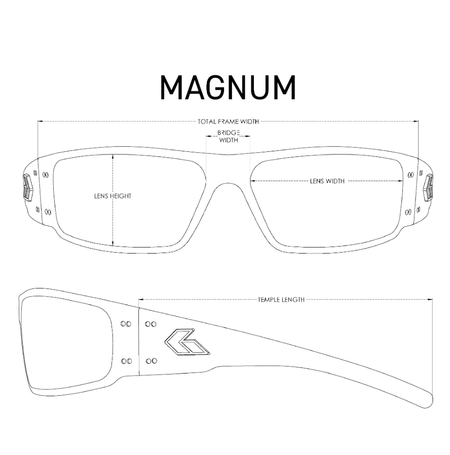 GATORZ: Magnum (Frame: Black with Silver Logo, Lens: Brown, Polarized)