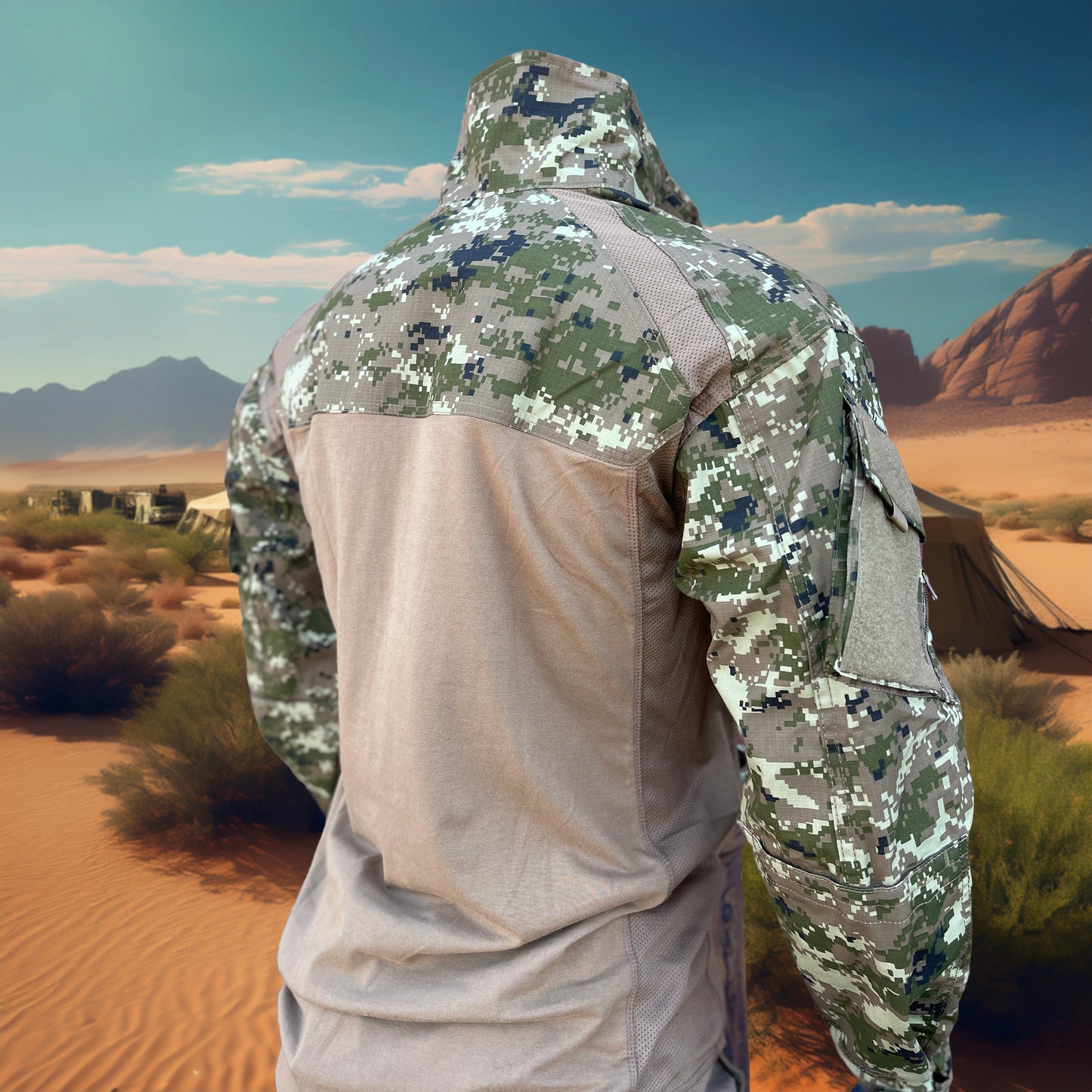 TACTICAL INNOVATIONS: Ventilated OTW Combat Shirt, Digital Universal Terrain V2