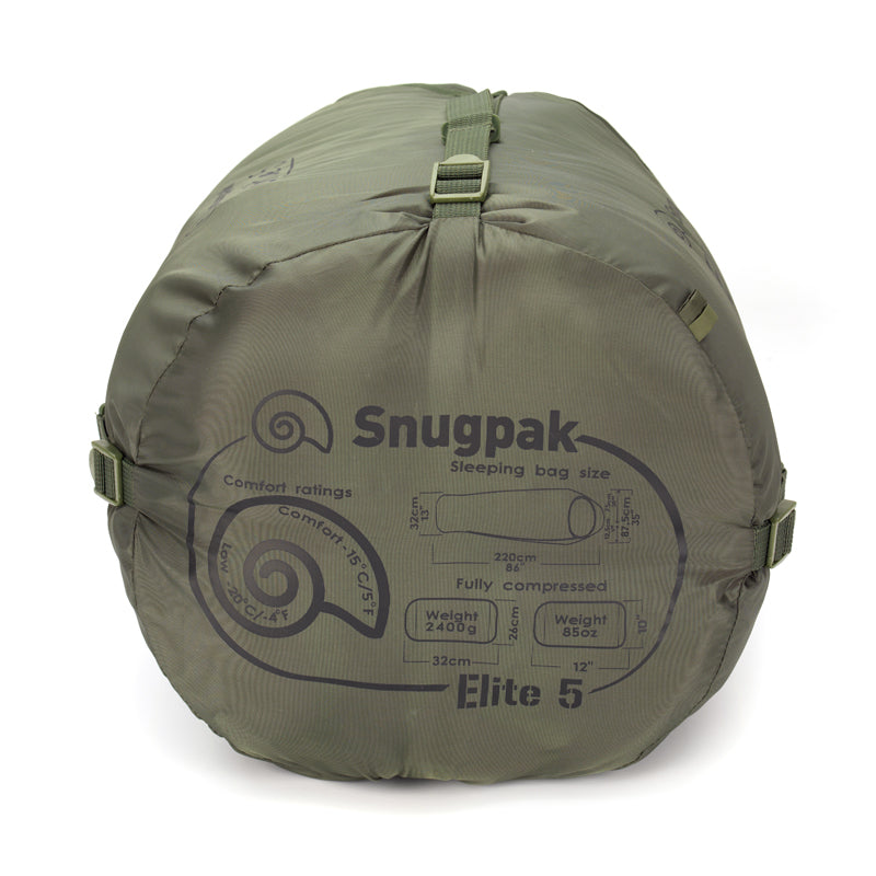 SNUGPAK: Softie Elite 5 Olive Right-Side Zip