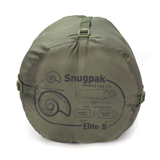 SNUGPAK: Softie Elite 5 Olive Right-Side Zip