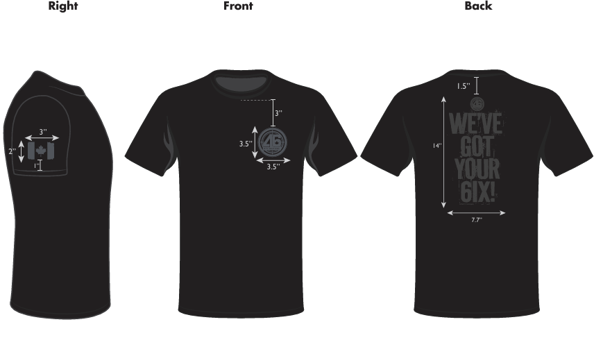 T-shirt tactique 416 - Nous avons votre 6ix