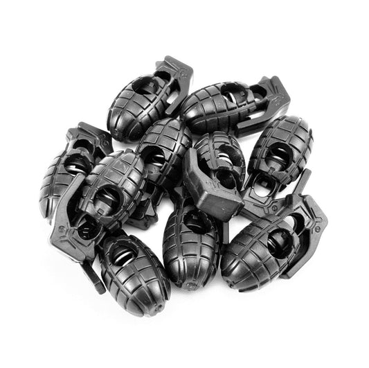 TACTICAL INNOVATIONS: Grenade Cord Stop (10pk) Black