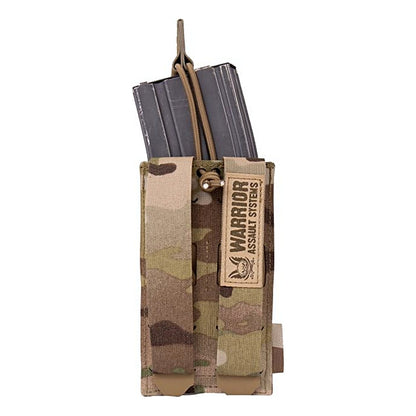 WARRIOR ASSAULT: Laser Cut Single Low Profile Bungee 5.56 Magazine Pouch