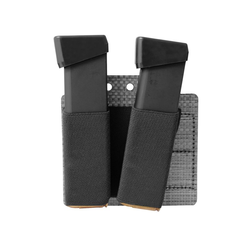 WARRIOR ASSAULT SYSTEMS: T1 Tegris Double Elastic 9mm Mag Holder