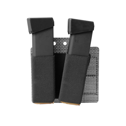 WARRIOR ASSAULT SYSTEMS: T1 Tegris Double Elastic 9mm Mag Holder