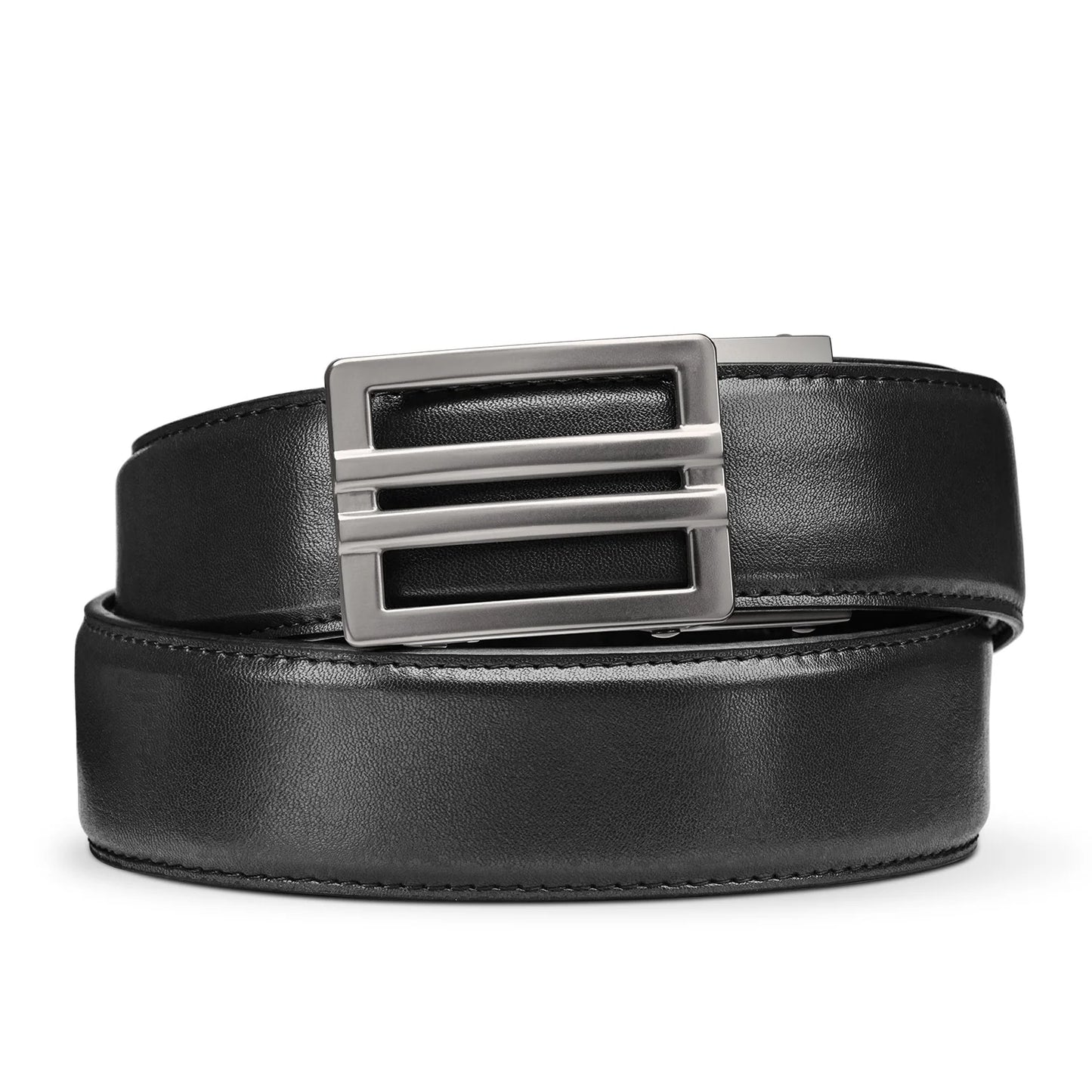 Kore Essentials - CEINTURE POUR PISTOLET EN CUIR NOIR À BOUCLE X1 24" - 44"