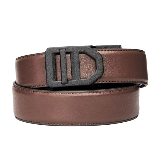 KORE ESSENTIALS: X5 Buckle Leather Gun Belt, 24" - 44"