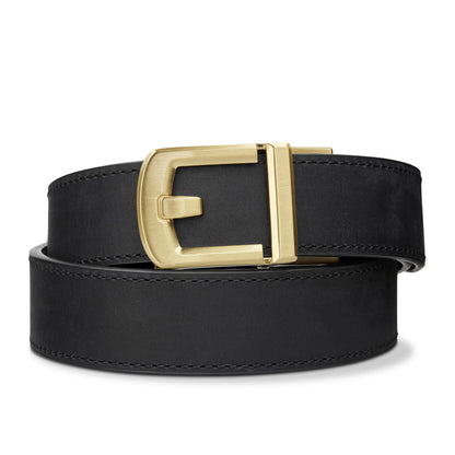 KORE ESSENTIALS: X8 Buckle Leather Gun Belt