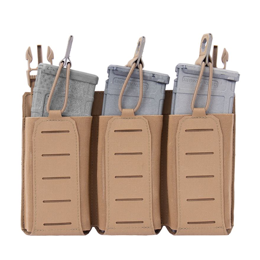 WARRIOR ASSAULT: Laser Cut Detachable Triple Bungee 5.56 Panel