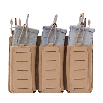 WARRIOR ASSAULT: Laser Cut Detachable Triple Bungee 5.56 Panel