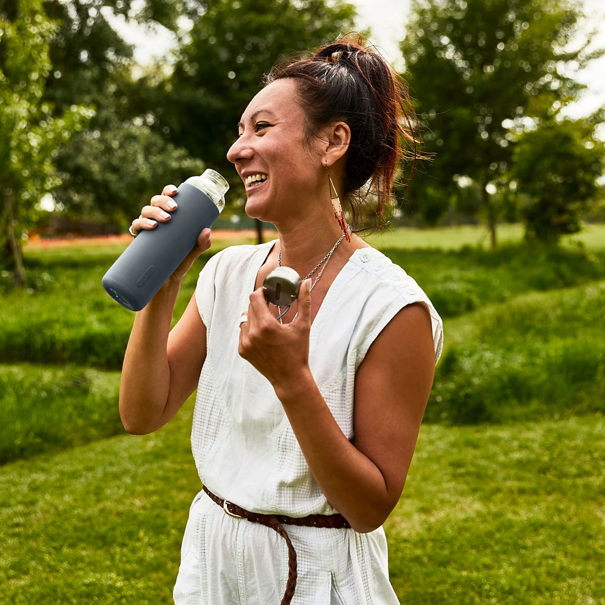 BLACK+BLUM: Glass Water Bottle 600ml