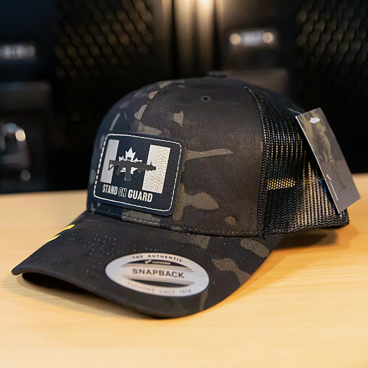 416 Tactical: Stand on Guard Flag MultiCam Black Trucker Hat