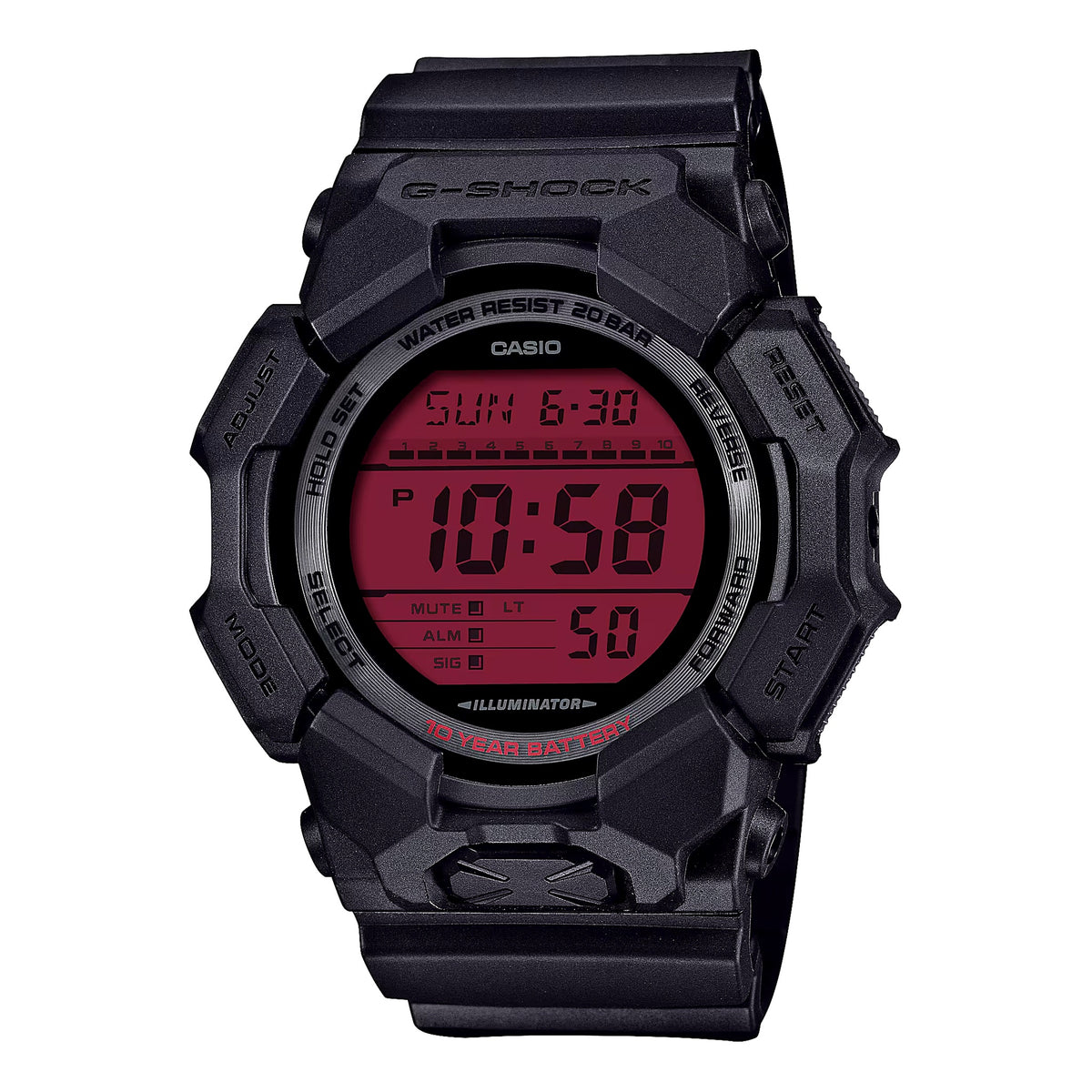 CASIO: G-SHOCK GD-010BBR Digital Watch