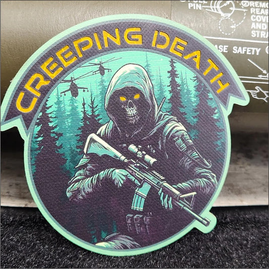 TACTICAL GEAR JUNKIE: Creeping Death Reflective Laser Cut Patch