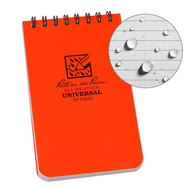 RITE IN THE RAIN: Top Spiral Notebook, 3x5
