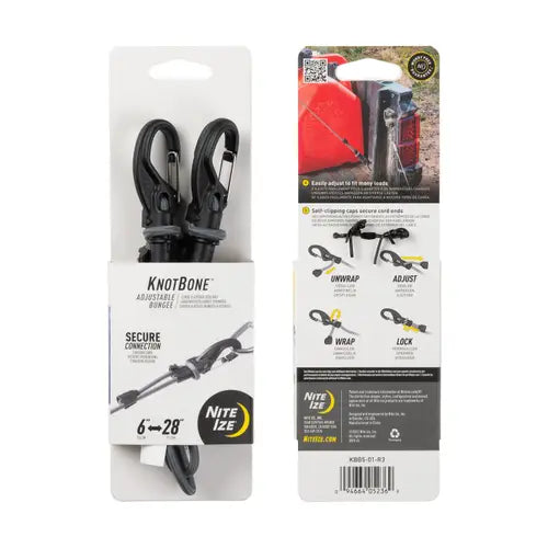 NITE IZE: Knot Bone, Adjustable Bungee, 6" to 28"