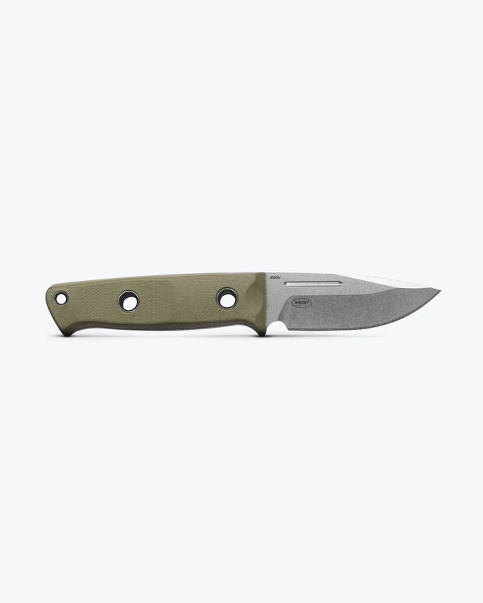 BENCHMADE: Mini Bushcrafter OD Green G10 Drop Point