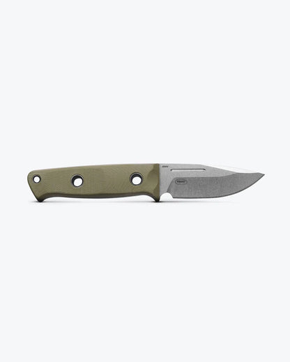 BENCHMADE: Mini Bushcrafter OD Green G10 Drop Point