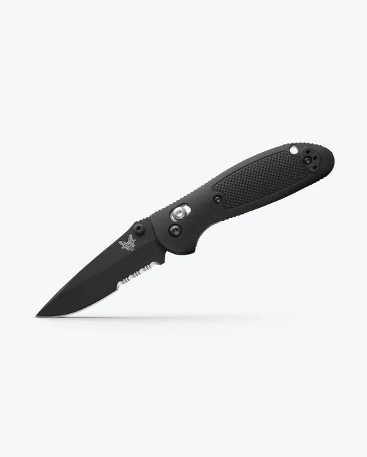 BENCHMADE: Mini Griptilian Black Grivory Drop Point