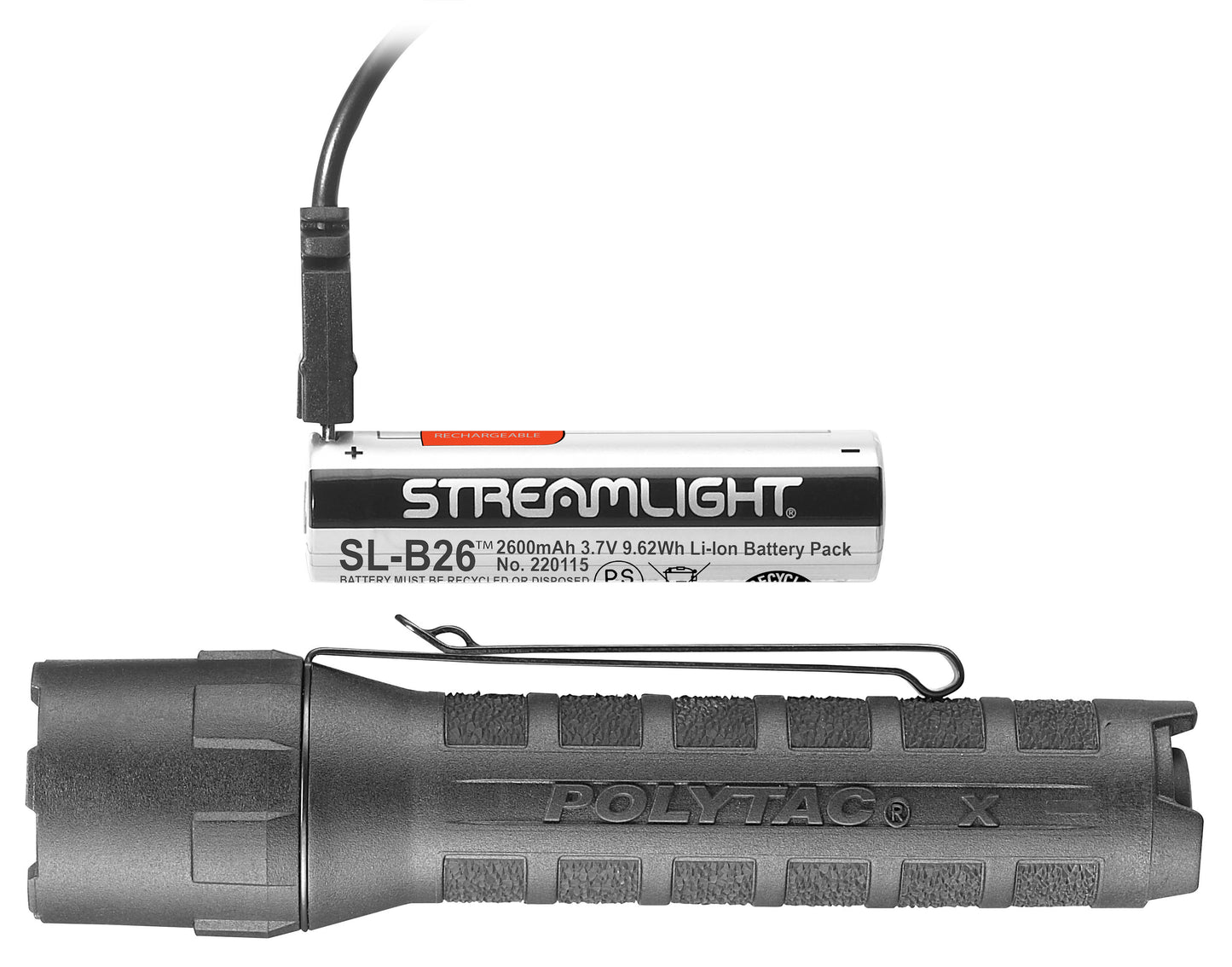 STREAMLIGHT: PolyTac X, USB Charging
