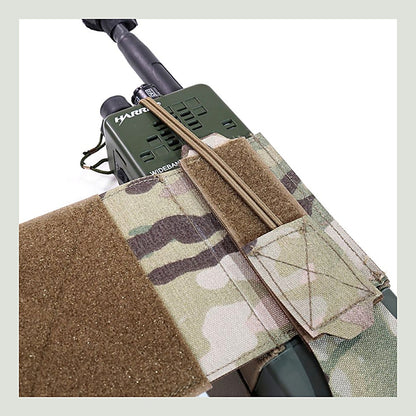 WARRIOR ASSAULT: Laser Cut Wing Velcro MBITR/Harris Radio Pouch