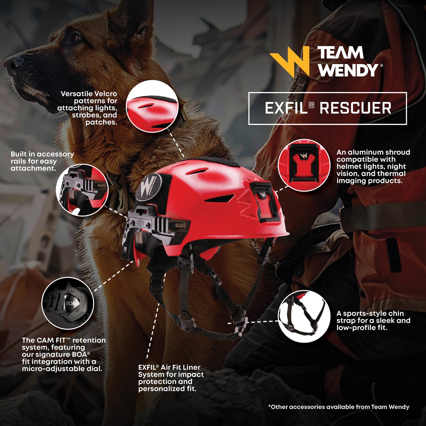 TEAM WENDY: Exfil, Rescuer Helmet