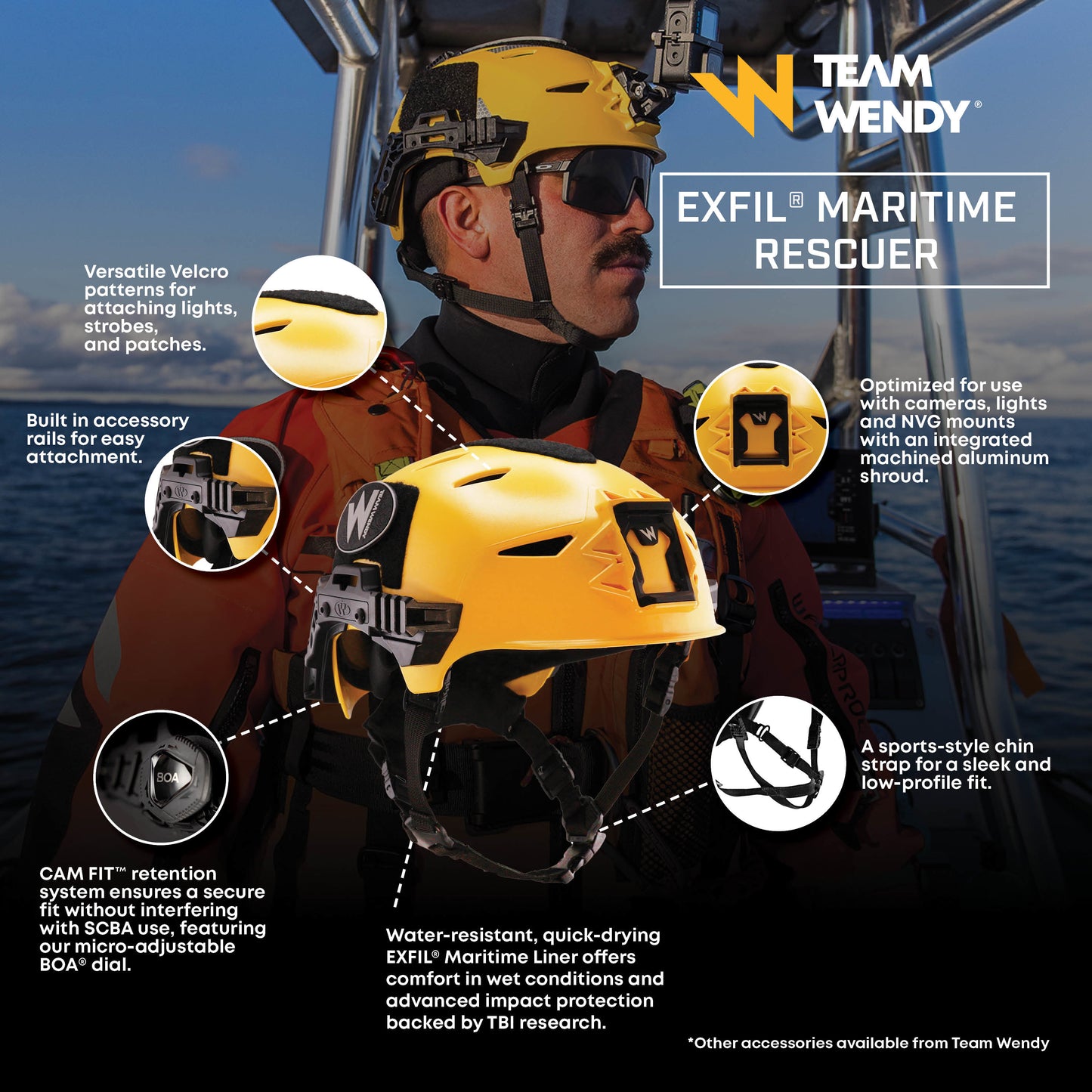 TEAM WENDY: Exfil, Maritime Rescuer Helmet